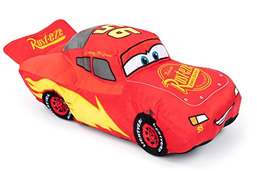 Disney Pixar Cars 3 Plush Stuffed Lightning Mcqueen Red Pillow Buddy - Kids Super Soft Polyester Microfiber, 17 inch (Official Disney Pixar Product) from Jay Franco & Sons, Inc.