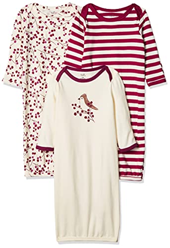 Touched by Nature Unisex Baby Organic Cotton Gowns, Berry Branch, 0-6 Months US from Touched by Nature