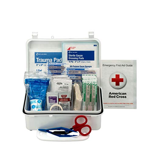First Aid Only 6060 57 Piece 10 Person First Aid Kit, Weatherproof Plastic Case by Acme United