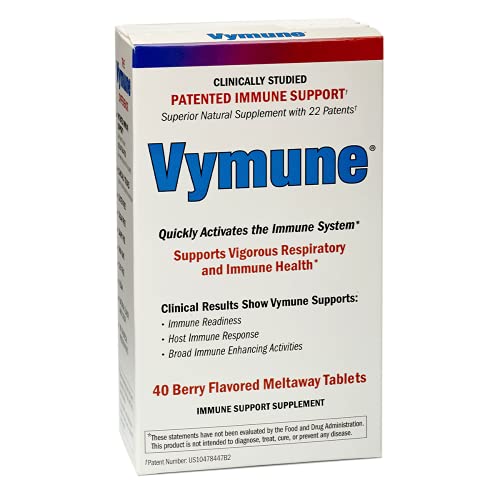 Vymune Amino-Acid Powerful Immune Support Meltaway Tablets, Berry Flavored (800mg Vitamin C, 40ct.) from Deseret Labs
