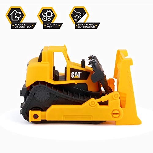 Cat Construction 10 Inch Plastic Bulldozer Toy from Funrise