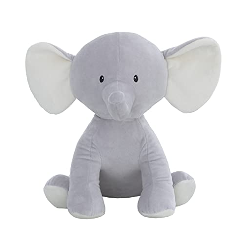 NoJo Riley The Elephant Grey & White Super Soft Plush Stuffed Animal with Large Ears, Grey, White , 12 inches by AmazonUs/CRDD9