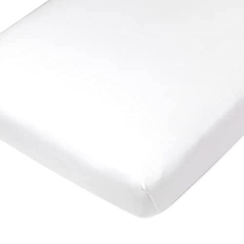 HonestBaby Organic Cotton Fitted Crib Sheet, Bright White, One Size by HonestBaby