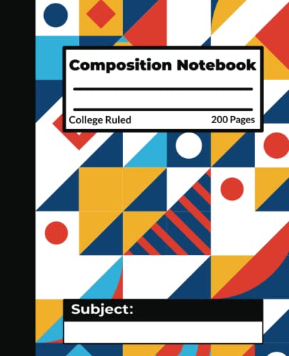 Composition Notebook College Ruled: Aesthetic Abstract Pattern Primary Notebook for Students Back to School Supplies and Home School. by Independently published