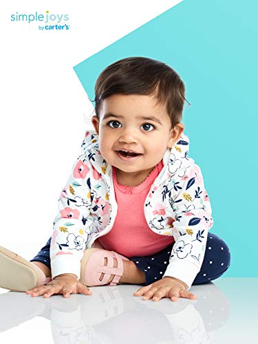 Simple Joys by Carter's Baby Girls' 4-Piece Jacket, Pant, and Bodysuit Set, Floral, 3-6 Months by Carter's Simple Joys - Private Label