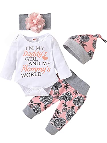 Newborn Baby Girl Clothes Infant Baby Ruffle Romper +Pants + Headband Toddler Girl Outfits Set from 