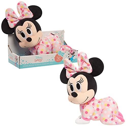 Just Play Disney Baby Musical Crawling Pals Plush, Minnie Mouse, Interactive Crawling Plush, Stuffed Animal from Just Play