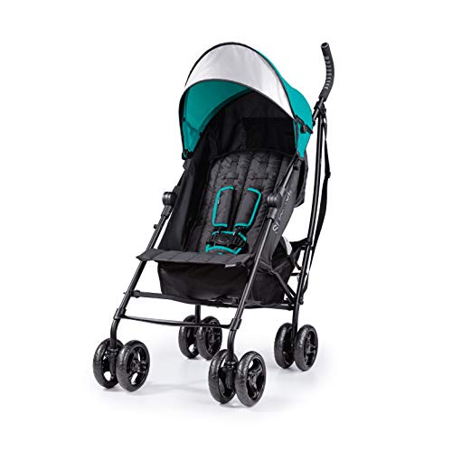 Summer 3Dlite Convenience Stroller, Teal - Lightweight Stroller with Aluminum Frame, Large Seat Area, 4 Position Recline, Extra Large Storage Basket - Infant Stroller for Travel and More by Summer Infant, Inc.