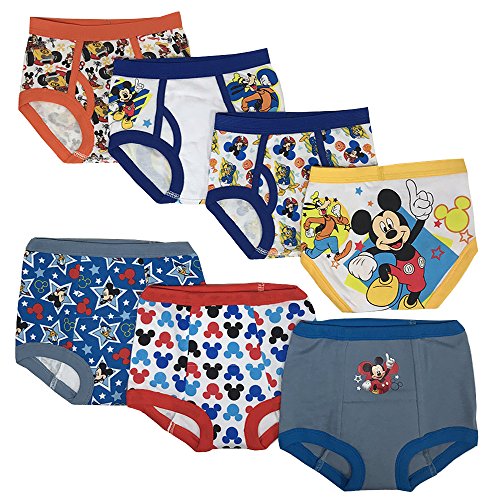 Disney Boys Mickey Mouse Potty Training Pants Multipack 7-Pack Size 2T 3T 4T from Disney