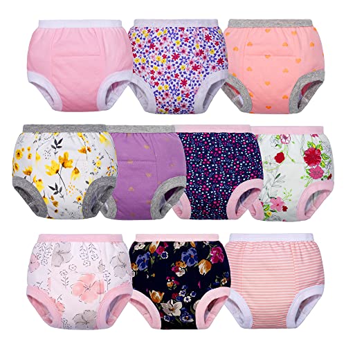 BIG ELEPHANT Baby Girls Training Underwear, Toddler Cotton Potty Training Pants Soft Absorbent 12 Months-5T from 