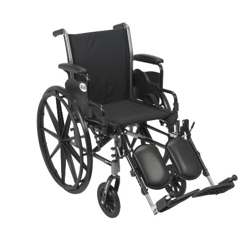 Drive Medical K318DDA-ELR Cruiser III Folding Wheelchair, Black from Drive Medical