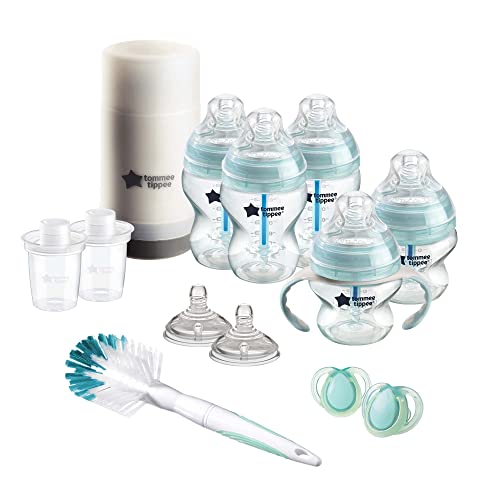 Tommee Tippee Advanced Anti-Colic Newborn Baby Bottle Feeding Gift Set, Heat Sensing Technology, BPA-Free by Mayborn Group