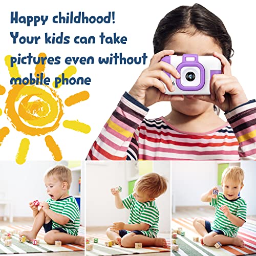 SUZIYO Children Camera, Birthday Electronic Toys for Kids, Upgrade Toddlers Selfie Digital Camcorder 1080P for Age 4-7 Years Old Boys & Girls (with 32G SD Card, Purple) from SUZIYO