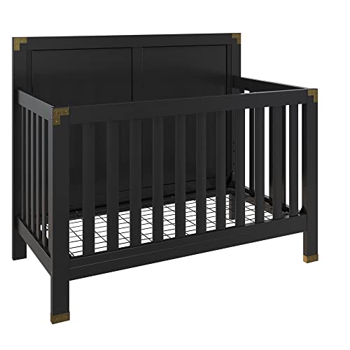 Baby Relax Miles 5-in-1 Convertible Crib, Black by Baby Relax