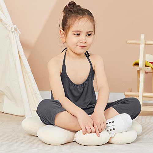 Darkyazi Baby Summer Jumpsuits for Girls Kids Cute Backless Harem Strap Romper Jumpsuit Toddler Pants Size 2-8Y (2T, Grey) by 