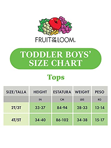 Fruit of the Loom Boy's Cotton Tank Top Undershirt (Multipack), Toddler-10 Pack-White, 2T/3T by Fruit of the Loom