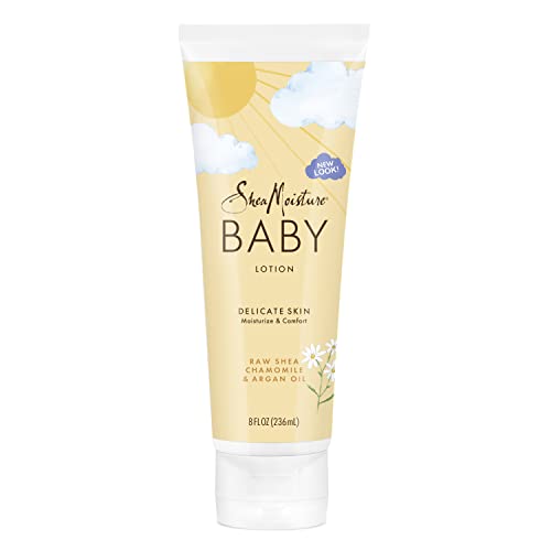 SheaMoisture Baby Lotion for Dry Skin and Clear Skin Raw Shea, Chamomile and Argan Oil with Shea Butter 8 oz by Unilever
