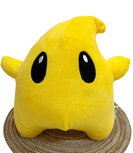 AILAAH Mario All Star Collection Luma Star Stuffed Plush Toy,Mario Plush Suitable for Gift Luma Plush Mario or wear with Princess Peach Costum's,10" (Yellow) from AILAAH
