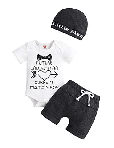 Baby Boy Motherâs Day Clothes Happy 1st Motherâs Day Romper with Shorts Pants Summer Outfit Set 2pcs from 