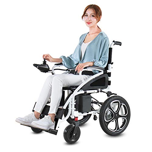 Klano KL01 All Terrain Foldable Electric Wheelchairs for Adults - Heavy Duty - Powerful Dual Motor Motorized Power Wheelchairs - Supports up to 300 lbs - Weight 70 lbs by Innv Tech