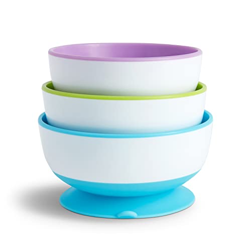 Munchkin Stay Put Suction Bowl, 3 Pack from Munchkin