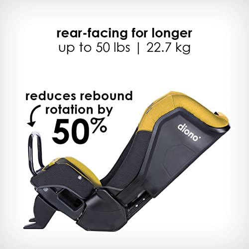 Diono 2020 Radian 3QX, 4-in-1 Convertible, Safe+ Engineering, 3 Stage Infant Protection, 10 Years 1 Car Seat, Fits 3 Across, Yellow Mineral by AmazonUs/SULY9