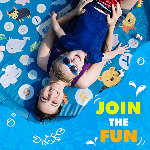 SplashEZ 3-in-1 Splash Pad, Sprinkler for Kids and Wading Pool for Learning â Childrenâs Sprinkler Pool, 60ââ Inflatable Water Summer Toys â âUSA MAPâ Outdoor Play Mat for Babies & Toddlers from SplashEZ