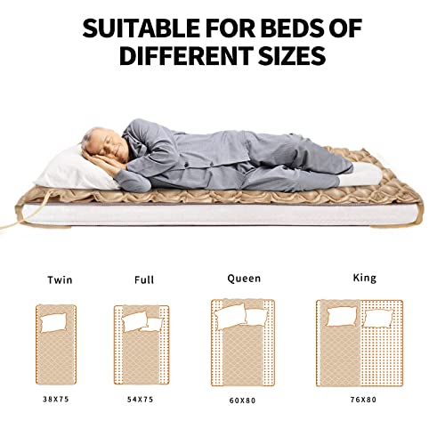 Marsdirw Bed Pad to Prevent Bed Sores Air Alternating Pressure Mattress Topper for Hospital Bed with Electric Quiet Pump System Colchon Antiescaras para Ancianos, Szie 36" x 78" x 3" from Funana Home Furnishing Culture Co., Ltd.