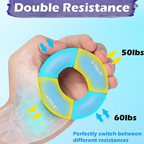 Hand Grip Strengthener, (30-80lbs), Hand Strengthener, Grip Strength Trainer, Hand Exercisers for Strength, Wrist Pain, Carpal Tunnel Relief, Stress Relief,Great for Athletes, Pianists, Therapy by Pnrskter