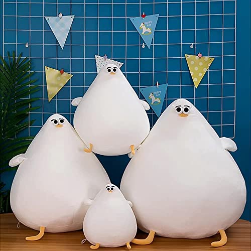 TBATQUIL Chubby Plush Seagull Pillow Cute Fat Chicken Plush Toys, Funny Plush Stuffed Animal Cartoon Plush Toys Kids Boys Girls Festival Gifts (15.74inches) from TBATQUIL