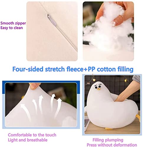 TBATQUIL Chubby Plush Seagull Pillow Cute Fat Chicken Plush Toys, Funny Plush Stuffed Animal Cartoon Plush Toys Kids Boys Girls Festival Gifts (15.74inches) from TBATQUIL