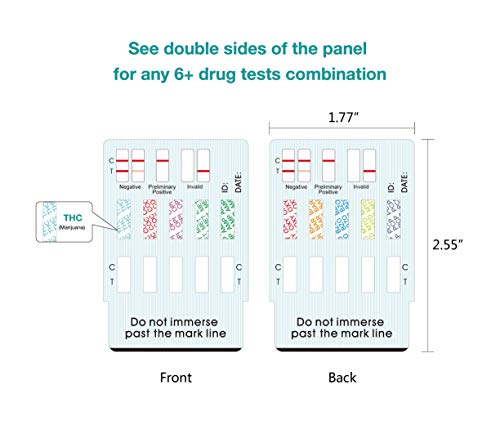 200 Pack Easy@Home 10 Panel Instant Drug Test Kits - Testing Marijuana (THC), COC, OPI 2000, AMP,BAR,BZO,MET/mAMP, MTD, OXY,PCP - Urine Dip Drug Testing - #EDOAP-4104 by Easy@Home