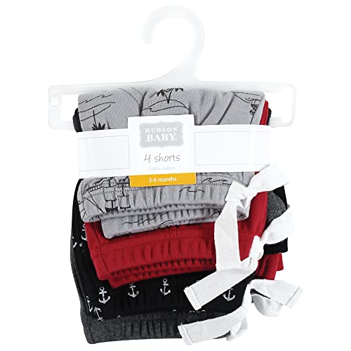 Hudson Baby Unisex Baby and Toddler Shorts Bottoms 4-Pack, Pirate, 18-24 Months from BabyVision Inc.