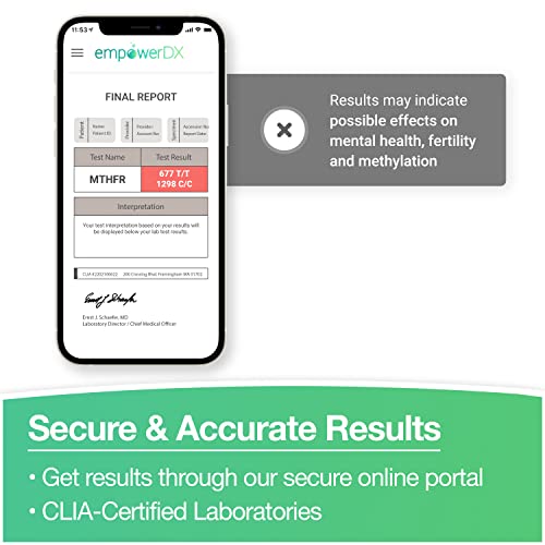 MTHFR: empowerDX MTHFR Gene Test, Easy Mouth Swab (Ages 3+) from empowerdx