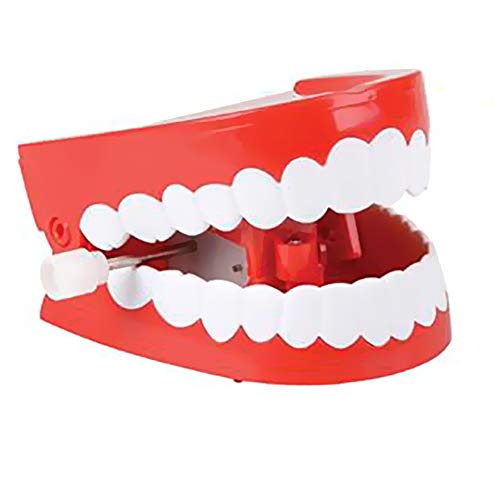 The Dreidel Company Wind Up Teeth Chomping & Chattering Teeth Toys for Kids Birthday Party Favors, Novelty and Gag Gifts, 2.5" Inches (2-Pack) from The Dreidel Company