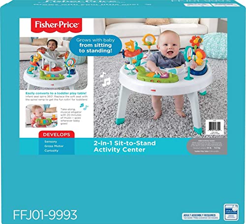 Fisher-Price 2-in-1 Sit-to-stand Activity Center, Assorted by Fisher-Price