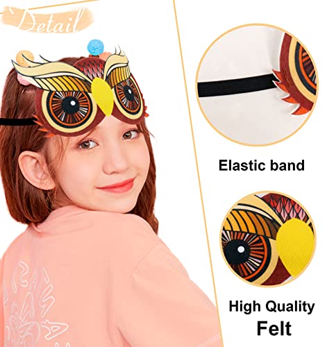 Bird Owl Costume Wings for Kids and Headband, Feathered Eagle Parrot Dress-up Cape for Boys Girls Birthday Party Favors (Brown) from 