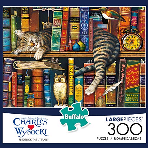 Buffalo Games - Charles Wysocki - Frederick the Literate - 300 LARGE Piece Jigsaw Puzzle by Buffalo Games