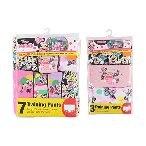 Disney Girls' Minnie Mouse Potty Training Pants Multipack, MinnieTraining10pk, 2T by Disney