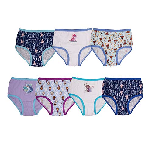 Disney girls Frozen Panty Multipack Underwear, Frozen 7pk, 4T US by Disney