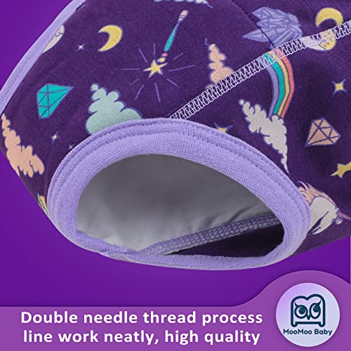 MooMoo Baby 8 Packs Potty Training Pants Cotton Absorbent Training Underwear for Toddler Baby 2-6T by 