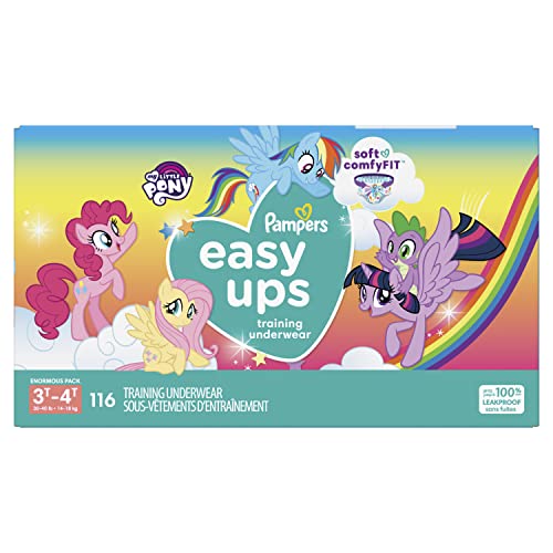 Pampers Easy Ups Training Pants Girls and Boys, 3T-4T (Size 5), 116 Count, Enormous Pack from Procter & Gamble