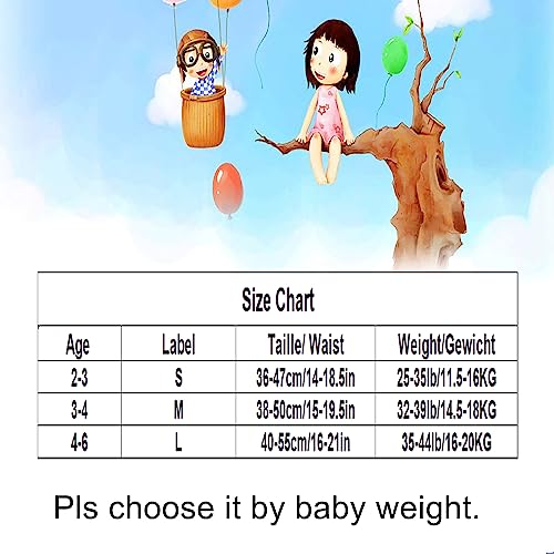 8 Pack Potty Training Pants for Boys Girls, Learning Designs Training Underwear Pants by JackLoveBriefs