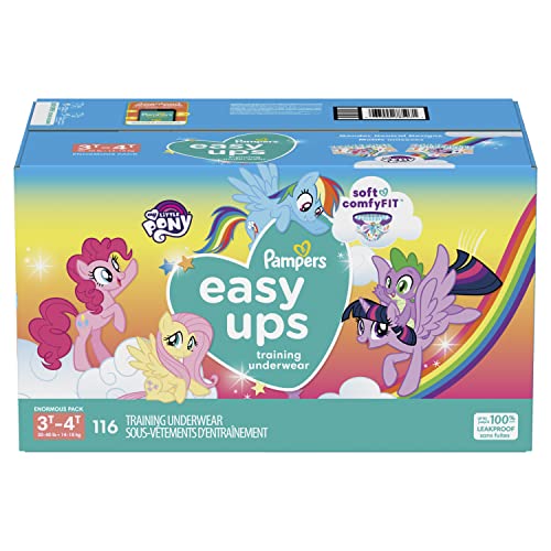 Pampers Easy Ups Training Pants Girls and Boys, 3T-4T (Size 5), 116 Count, Enormous Pack from Procter & Gamble