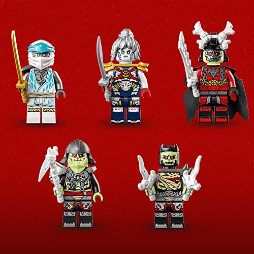 LEGO NINJAGO Zaneâs Ice Dragon Creature 71786, 2in1 Dragon Toy to Action Figure Warrior, Model Building Kit, Construction Set for Kids with 5 Minifigures by LEGO