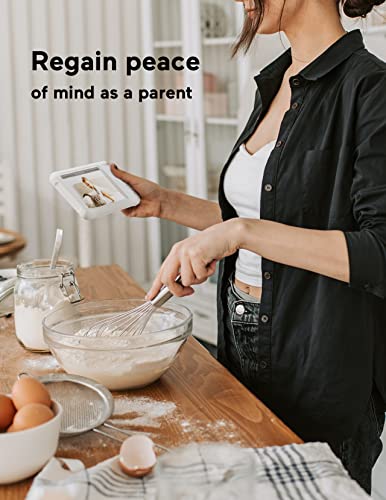 Momcozy Baby Monitor with 2 Cameras 5â 1080P Split Screen Video Baby Monitor with Camera and Audio no WiFi for Baby Safety 5000mAh Battery Infrared Night Vision 2-Way Audio 960ft Range Ideal Gift by Momcozy