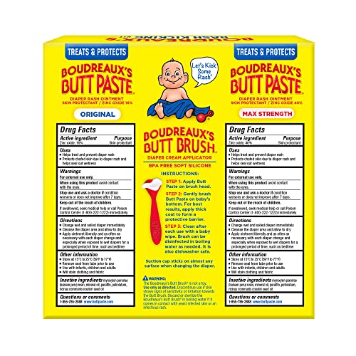 Boudreaux's Butt Paste Complete Rash Kicking Kit, Diaper Rash Cream Ointments for Baby & Applicator from Prestige Consumer Healthcare