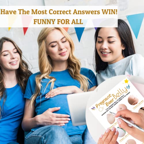 50 Baby Shower Game Cards - 2 in 1 Baby Shower Games Gender Neutral for Girls, Boy, Men, Women, Gender Reveal Party, Baby Shower Games Funny Party from Rosmavi