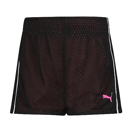PUMA Big Girls' Active Double Mesh Short, Black, 7 (Small) from Big Girls' PUMA (Apparel Group)