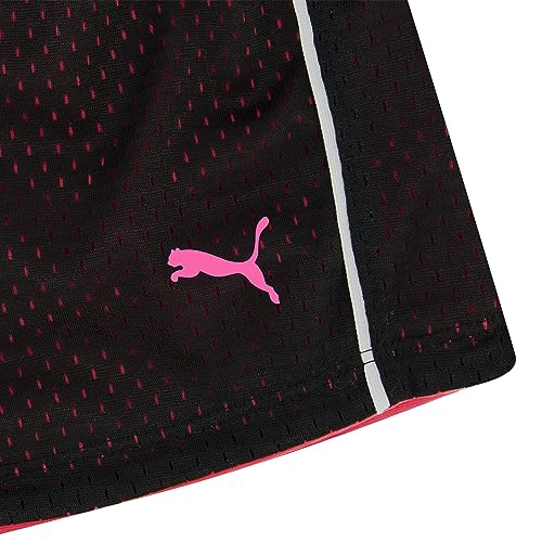 PUMA Big Girls' Active Double Mesh Short, Black, 7 (Small) from Big Girls' PUMA (Apparel Group)